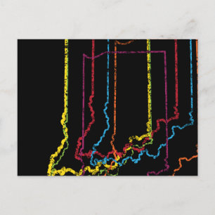 Cartão Postal borrão do orgulho da índia