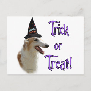 Cartão Postal Borzoi Trick