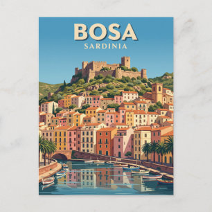 Cartão Postal Bosa Itália