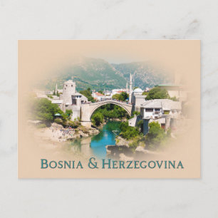 Cartão Postal Bósnia e Herzegovina: Mostar name