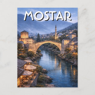 Cartão Postal Bósnia e Herzegovina Mostar Viagens