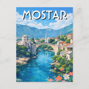 Cartão Postal Bósnia e Herzegovina Mostar Viagens