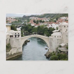 Cartão Postal Bósnia-Herzegovina - Mostar. A Antiga Ponte