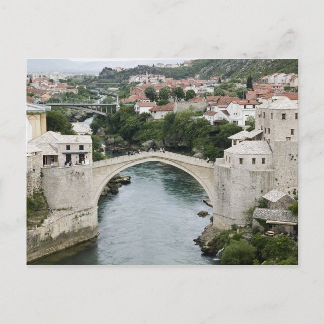 Cartão Postal Bósnia-Herzegovina - Mostar. A Antiga Ponte (Frente)