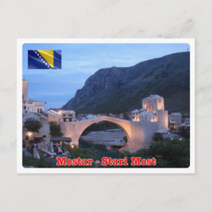 Cartão Postal Bósnia-Herzegovina - Mostar - Stari Most -