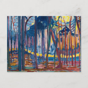 Cartão Postal Bosques perto de Oele, 1908 por Piet Mondrian