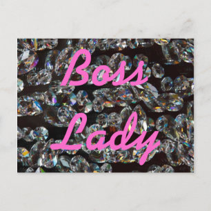 Cartão Postal Boss Lady Crystals