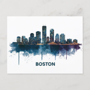 Cartão Postal Boston City Skyline, Boston Mãe Skyline Coffee Mug