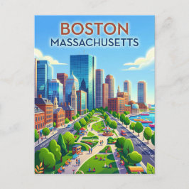 Cartão Postal Boston EUA