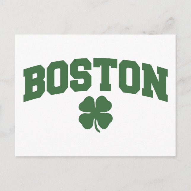 Cartão Postal Boston (Irish Shamrock) (Frente)