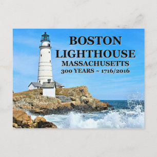 Cartão Postal Boston Lighthouse, Massachusetts