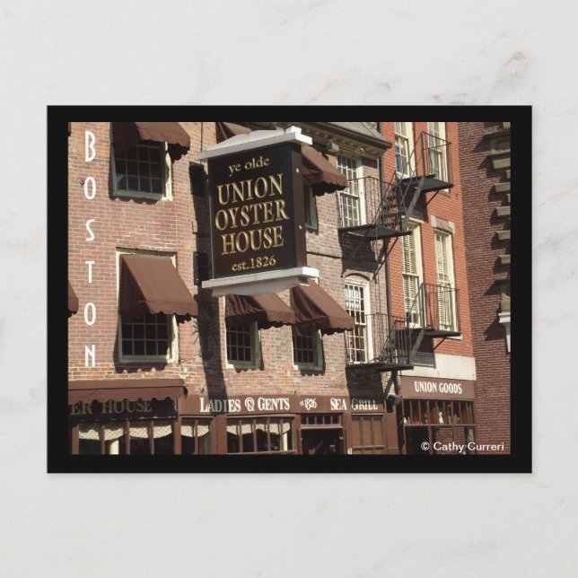 Cartão Postal Boston, Massachusetts (Frente)