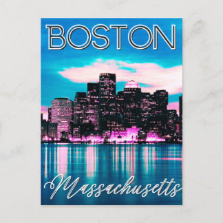 Cartão Postal Boston Massachusetts Skyline