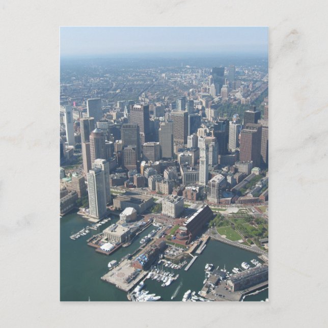 Cartão Postal Boston Massachusetts Skyline (Frente)