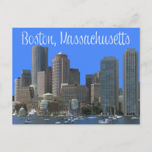 Cartão Postal Boston, Massachusetts, Skyline Estados Unidos