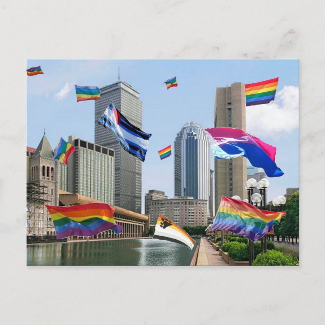 Cartão Postal Boston Pride (Frente)