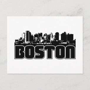 Cartão Postal Boston Skyline