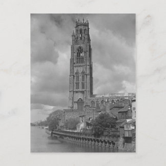 Cartão Postal Boston Stump e River Welland, Lincolnshire