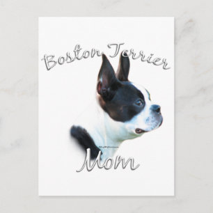 Cartão Postal Boston Terrier Mãe 2