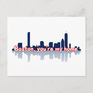 Cartão Postal Boston Você é a minha casa