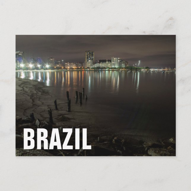 Cartão Postal Botafogo Bay Night (Frente)