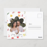Botânica de Flores Silvestres Minimalista com Foto