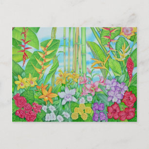 Cartão Postal Botânica tropical