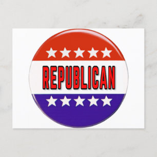 Cartão Postal Botão Republicano