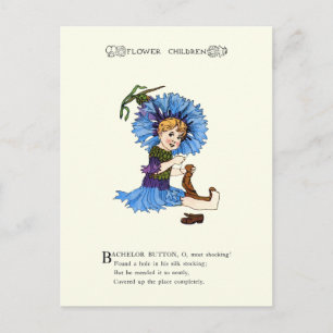 Cartão Postal Botão solteiro