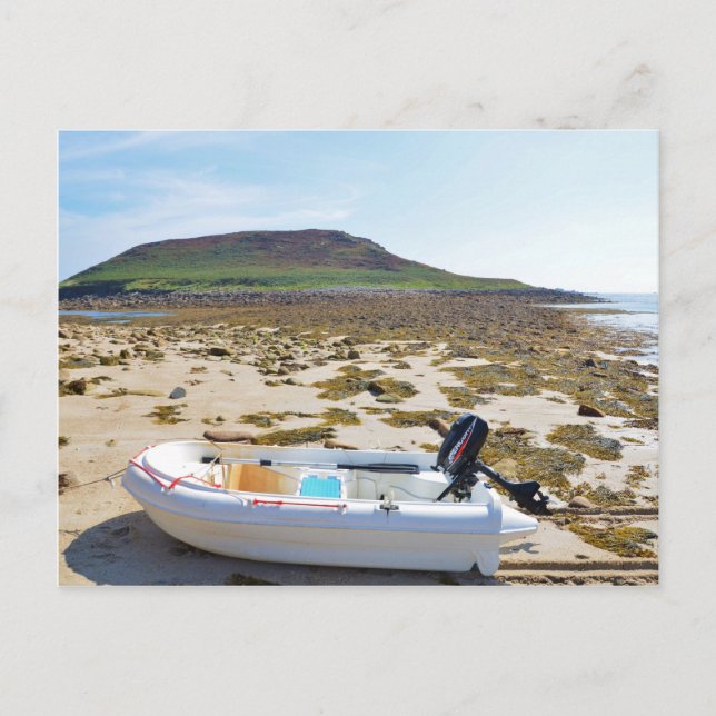 Cartão Postal Bote na Praia (Frente)