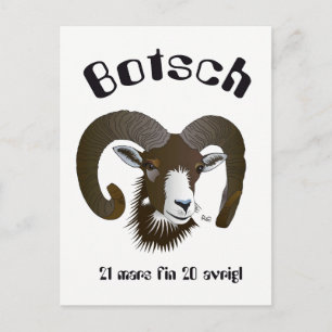 Cartão Postal Botsch 21 mars fin 20 avrigl Postkarte