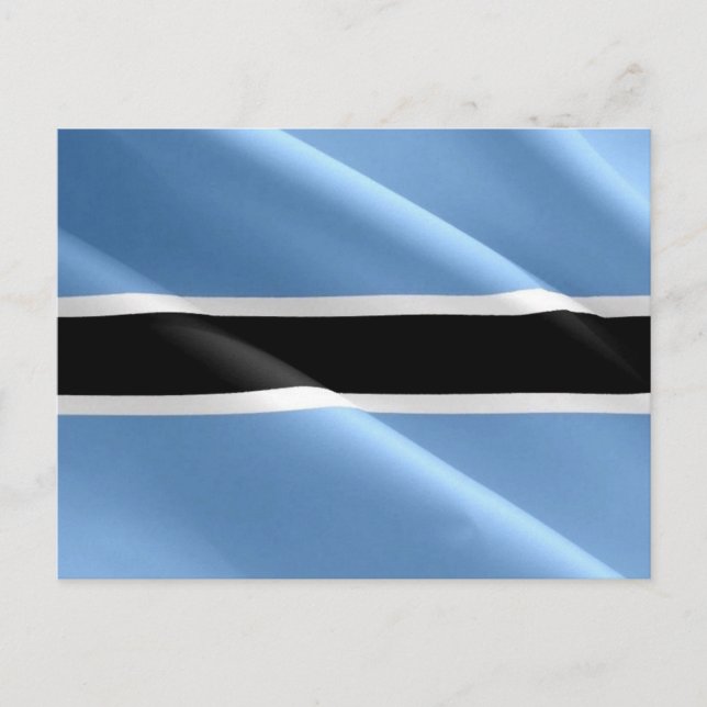 Cartão Postal Botsuana - Bandeira - (Frente)