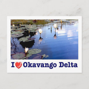 Cartão Postal Botsuana - Delta do Okavango - Eu Amo -