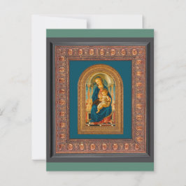 Cartão Postal Botticelli (1445-1510) Virgem e o Menino Jesus no