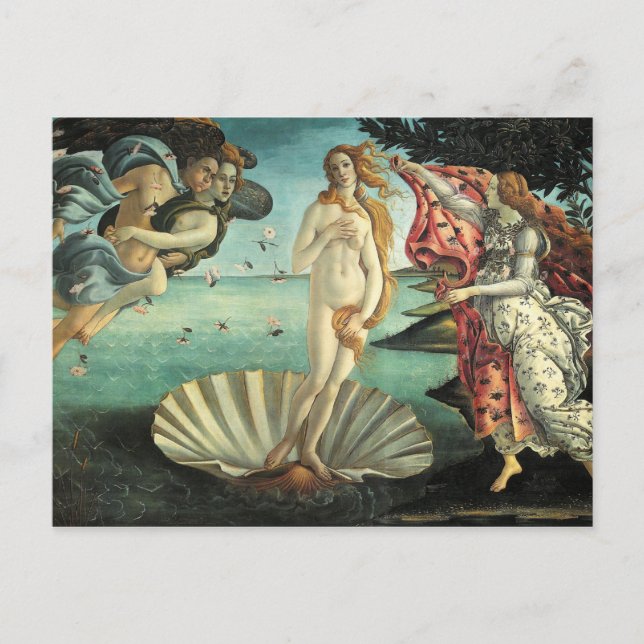 Cartão Postal Botticelli Renaissance Painting (Frente)