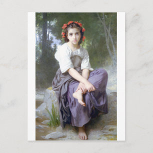 Cartão Postal Bouguereau - Au Bord du Ruisseau