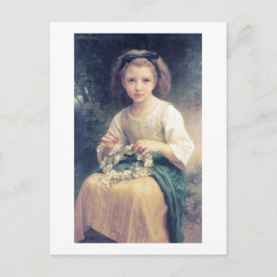 Cartão Postal Bouguereau - Enfant Tressant une Couronne