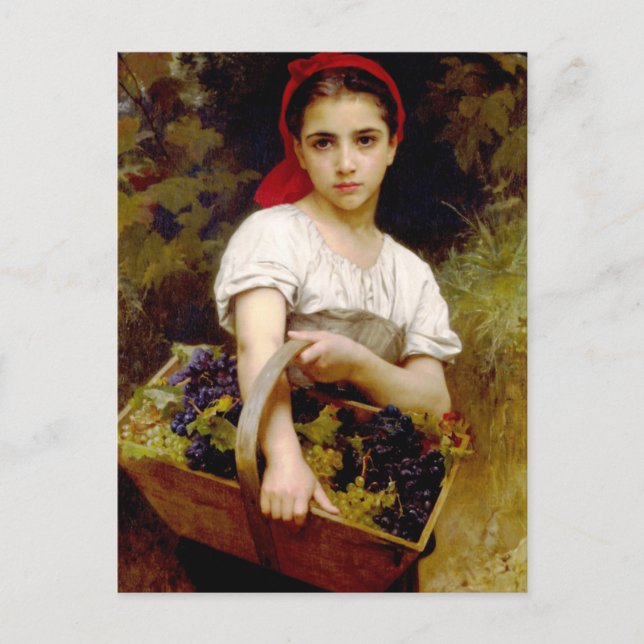 Cartão postal Bouguereau Harvester (Frente)