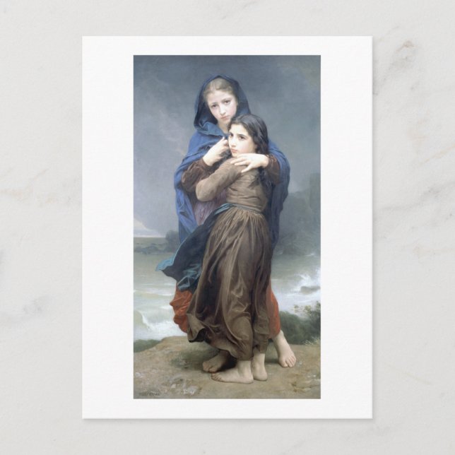 Cartão Postal Bouguereau - L'Orage (Frente)