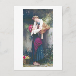 Cartão Postal Bouguereau - Pequenas Maraudeuses
