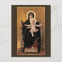 Cartão Postal Bouguereau Virgin e Child CC0271