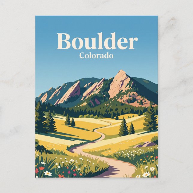Cartão Postal Boulder Colorado (Frente)