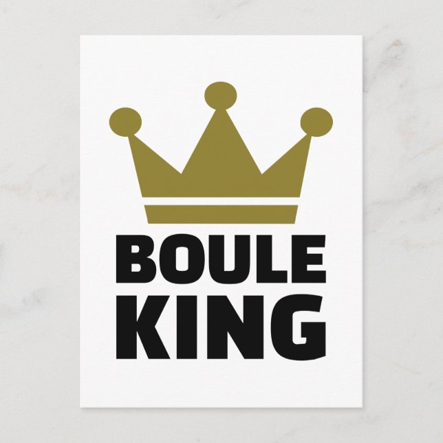 Cartão Postal Boule king campeão (Frente)
