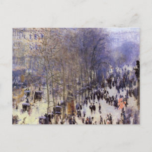 Cartão Postal Boulevard des Capucines, por Claude Monet, Belas A