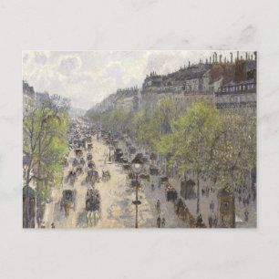 Cartão Postal Boulevard Montmartre Camille Pissarro