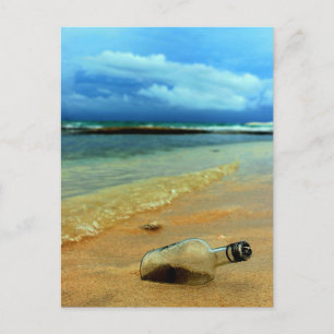 Cartão Postal bouteille à la mer