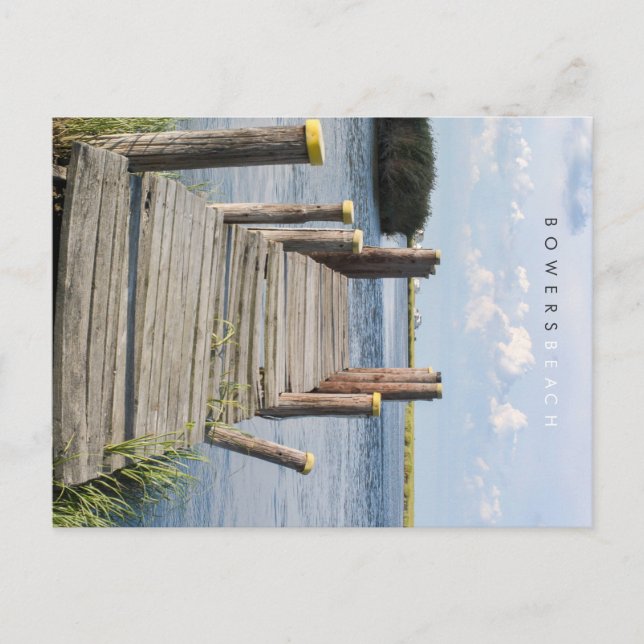 Cartão Postal Bowers Beach - Delaware. (Frente)