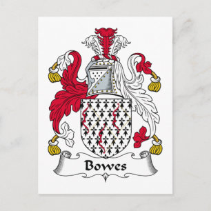 Cartão Postal Bowes Family Crest