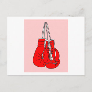 Cartão Postal Boxer-Boxer-Boxer-Boxer Luvas Retro-Boxing