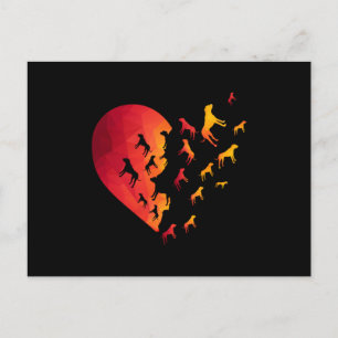 Cartão Postal Boxer Heart Dog Proprietário De Animais Engraçados